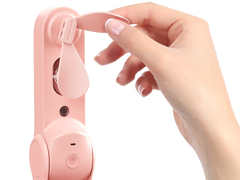 SWEETFULL Portable Misting Fan, Handheld Personal Mister, Mini Spray Water Mist, Kids Women Fan For Travel, Outdoors, Hiking, Camping, Home Office (Pink)