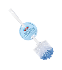 Lola Products “Classic” Toilet Brush, Durable Fiber Stiff Bristles, Bathroom Toilet Bowl Cleaner, Compact Size, Non-Scratch, Long-Lasting - 1 Pack