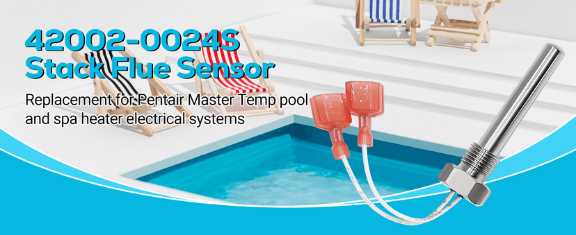 Funmit 42002-0024S Stack Flue Sensor Replacement for Pentair Sta-Rite MasterTemp Max-E-Therm Pool and Spa Heater Electrical System SR200 SR333 SR400