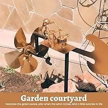 Handmade Metal Drummer Windmill, Drummer Windmill Garden Decoration, Percussionist Music Figurines,Fun Wind-Powered Sculpture Home Decor