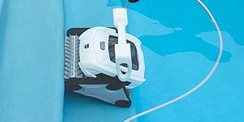 Polaris P825 Sport Robotic Pool Cleaner, Automatic Vacuum for InGround Pools up to 40ft, Wall Climbing Vac w/ Strong Suction & Easy Access Transparent Lid