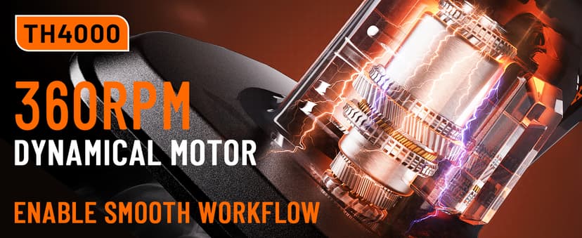 Cordless Tiller for Gardening 360 RPM Rototiller TH4000 Cultivator TaskStar Electric Garden Tiller Battery Powered Total 4000mAh,48 Heavy-Duty Steel Tines for Smooth Ground Breaking,Tending,Composting