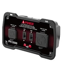 A-iPower 7600W Dual Fuel Portable Inverter Generator, Electric Start RV Ready, EPA & CARB Compliant CO Sensor, With Telescopic Handle For Backup Home Use, Tailgating & Camping (SUA7600iED)