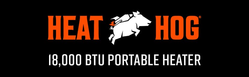 Heat Hog 18,000 BTU Portable Propane Radiant Space Heater, Indoor, Outdoor, Garage, Camping, Outdoor Sports, Boating, RVs, Tiltable Design, Gas Powered