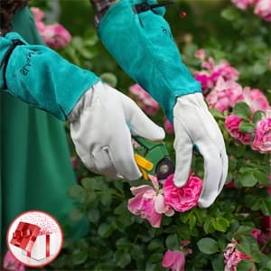 Long Gardening-Gloves Women/Men-Thorn proof Rose Pruning Heavy Duty Gauntlet-L