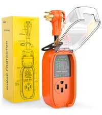 Nilight 50 Amp 50FT Generator Extension Cord 250V Heavy Duty 6/3+8/1 Gauge Pure Copper STW Wire ETL Listed 4 Prong 14-50P SS2-50R&CS6364 50F/50M Cable Suit for RV Home Use