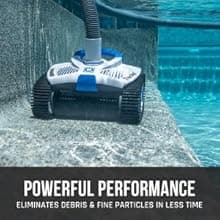 Hayward W3HSCTRACCU TracVac Suction Pool Cleaner for In-ground Pools up to 40 ft in Length + Hayward W560 PoolVac Navigator Standard Leaf Canister