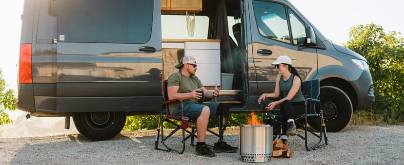 Solo Stove Mesa XL, 7 Inch Tabletop Fire Pit with Stand - Smokeless, Stainless Steel Fire Pit for Camping, Outdoor & Patio- Wood Burning or Pellet Fueled Portable Bonfire, 2.3lbs, Mulberry