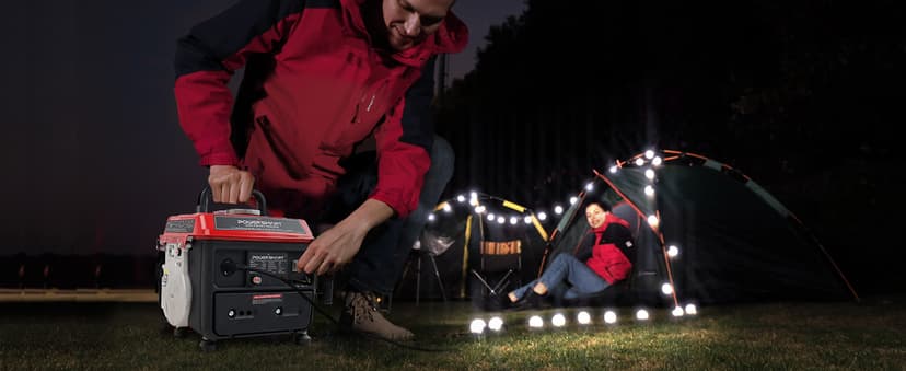 PowerSmart 1200-Watt Portable Generator with Super Quiet, Ultralight for Camping, PS50