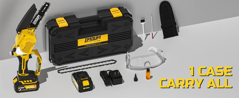 Mini Chainsaw Cordless 6 Inch, 32FT/S Fast Powerful Cutting, Brushless Electric Handheld Chain Saw with 3.0Ah Battery Powered, Auto Oiler, Lightweight, Sharp for Tree Trimming Pruning(Upgrade Version)