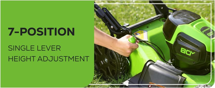 Greenworks 80V 21" Brushless Cordless (Push) Lawn Mower (75+ Compatible Tools), 4.0Ah Battery and 60 Minute Rapid Charger Included