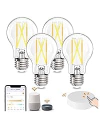 OREiN Matter Smart Light Bulb, BR30 Smart Light Bulbs 650LM 60W, Recessed Color Changing Bulbs RGBTW, Smart Flood Light Bulb Compatible with Alexa, Apple Home, Google Home, SmartThings, 4Pack