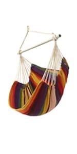 MIZTLI Hammock Chair Swing Indoor Hammock for Bedroom - Max 500 Lbs-Steel Spreader Bar with Anti-Slip Rings-Indoor & Outdoor