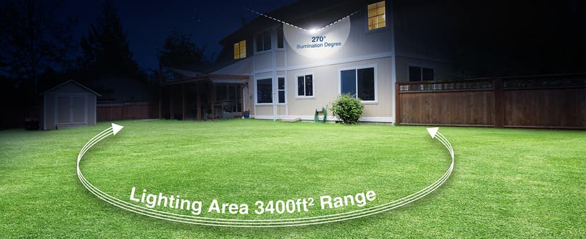 150W Flood Lights Outdoor Waterproof IP65, Exterior LED Floodlights with 3 Adjustable Heads, 15000LM Super Bright Security Lights Fixture, Outside Lights for House, Backyard