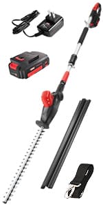 MZK 8'' Cordless Pole Saw, 4AH Battery Powered Pole Saws, 13-Foot Reach Chain Saw for Tree Trimming with Oiling System, 20V Electric Pole Chainsaw, Multi-Angle Head(Battery and Fast Charger Included)