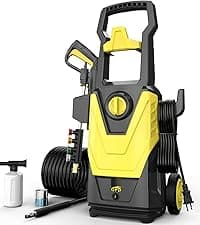AgiiMan Electric Pressure Washer, 5000PSI Max 3.2GPM Power Washer Electric Powered with 20FT Hose, 4 Nozzles, Foam Cannon, High Pressure Cleaner Machine for Cars, Patios, Driveways, Fences, Navy