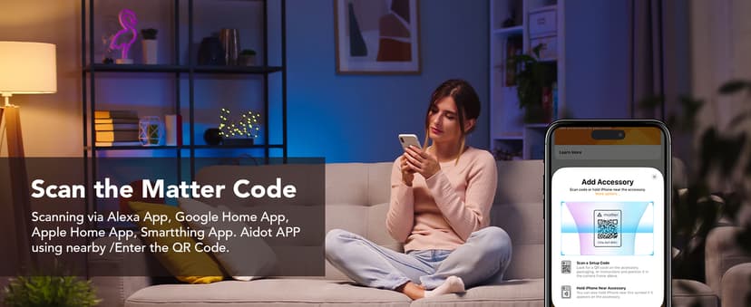 OREiN Matter Smart Light Bulb, BR30 Smart Light Bulbs 650LM 60W, Recessed Color Changing Bulbs RGBTW, Smart Flood Light Bulb Compatible with Alexa, Apple Home, Google Home, SmartThings, 4Pack