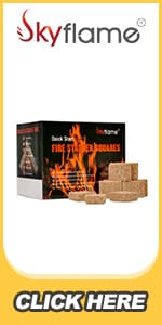 Skyflame Wood Chip Smoker Box, Stainless Steel Double V-shape BBQ Smoke Box with Hinged Lid for Charcoal & Propane Gas Grill, 12.5"(L) x 3.3"(W) x 2.5"(H), U.S. Design Patent