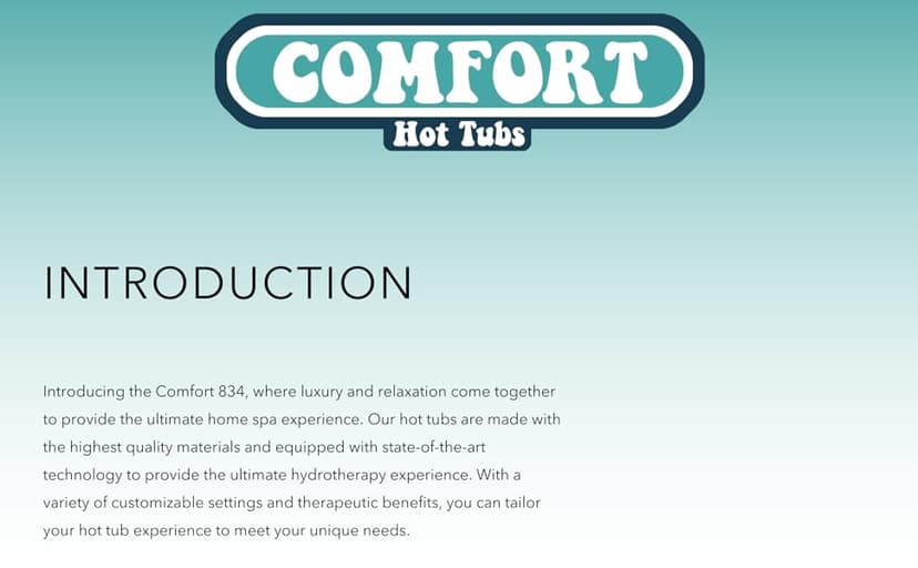 Comfort Hot Tubs - Hot Tub Spa - Seats 5-6 People - 51 Jets – Standard Heavy Duty Flip Cover, Water Fountains, Ozonator, LED Lights, Headrests, and More