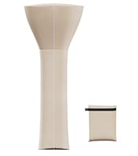 EAST OAK 50,000 BTU Patio Heater with Sand Box, Double-Layer Stainless Steel Burner, Table Design, Safety Protection System, Wheels, Propane Patio Heater for Home and Commercial, Stainless Steel