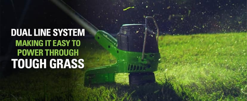 Greenworks 40V Cordless String Trimmer + Leaf Blower Combo Kit, 2.0Ah Battery and Charger Included