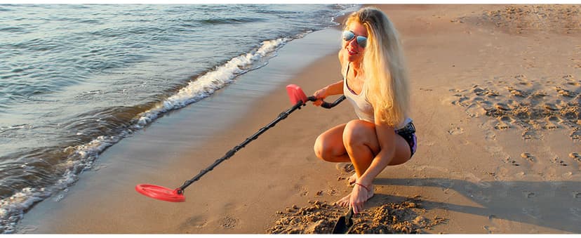 PANCKY Metal Detectors for Adults Waterproof, Professional Higher Accuracy Gold Detector with LCD Display, 5 Mode, Advanced DSP Chip 10" Coil, PK0075