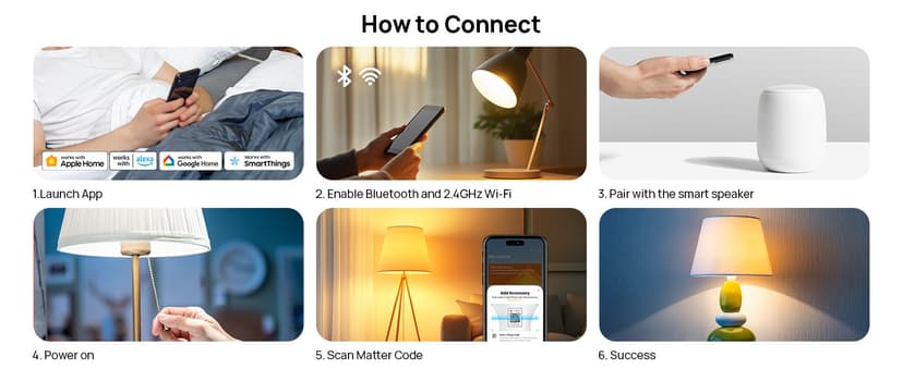 Linkind Matter Smart Light Bulb, BR30 Smart Bulbs, Recessed LED Color Changing Light Bulbs RGBTW, E26 Smart Flood Light Bulbs 650LM 60W Work with Alexa, Apple Home, Google Home, SmartThings, 4Pack