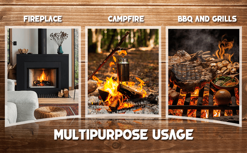 Shwuevei 65 pcs Fire Starter - Natural Fire Starters for Fireplace, Pellet Stove & Wood, Fire Pit, Smoker, BBQ, Chimney, Pizza Oven - Fire Starters for Grill, Charcoal Starter