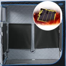 2 Person Infrared Sauna | Full Size Portable Sauna Tent | FAR Infrared Sauna for Home, 1,350watt, Home Saunas with Heating Foot Pad*2, Portable Chair*2, (L56.7 x W31.5 x H59.4, Black)