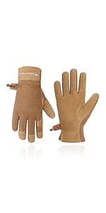 HANDLANDY Rose Pruning Gloves for Men & Women, Long Thorn Proof Gardening Gloves, Breathable Pigskin Leather Gauntlet, Best Garden Gifts & Tools for Gardener