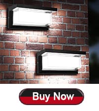 LEDMO Outdoor Wall Light 1800Lm Modern Outdoor Porch Light 3000K Bright Lighting Black Exterior Lighting Fixture Waterproof Christmas Fixture for House,Patio,Garage,Backyard,Hallway(2 Pack