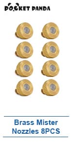 Misters for Outside Patio,Misting System for Cooling Outdoor,50Ft (15M),Water Mist Hose DIY Kit for Porch,Canopy,Deck,Umbrella,Garden,Greenhouse,Yard,Plants,Trampoline Sprinkler Accessories for Kids