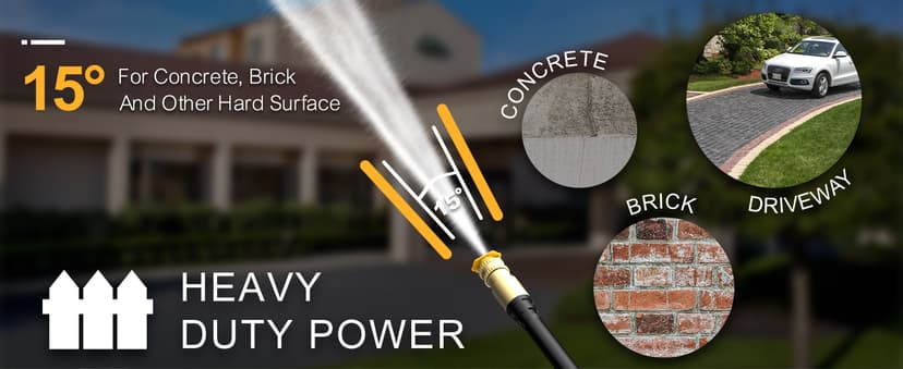 AgiiMan Electric Pressure Washer - 4800PSI Max 3.2 GPM Power Washer with 35FT Power Cord, 20FT Hose, Soap Tank, High Pressure Washer Electric Powerd Car Cleaning for Garden, Patios, Yard, Green