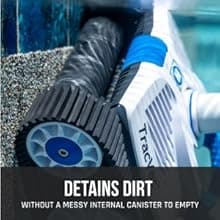 Hayward W3HSCTRACCU TracVac Suction Pool Cleaner for In-ground Pools up to 40 ft in Length + Hayward W560 PoolVac Navigator Standard Leaf Canister