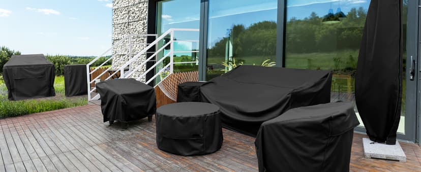 NettyPro Smoker Cover Heavy Duty Waterproof 30 Inch for Masterbuilt Cuisinart Dyna-Glo Charbroil Digital Electric Propane Vertical Smoker, Fade and UV Resistant, 19" W x 18" D x 33" H, Black