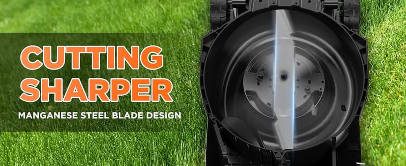 Litheli 40V (2 x 20V) 16" Electric Lawn Mower Cordless, Walk Behind Lawn Mower with 6-Height Adjust, Portable & Lightweight Push Battery Powered Lawn Mower (2 * 4.0AH Batteries Included)