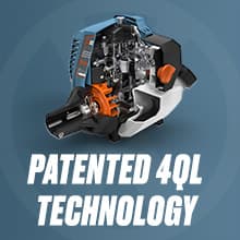 SENIX GTS4QL-M2 4QL 31.5 cc Full Crank Gas String Trimmer and Edger Lawn Tool with Straight Shaft, Front D-Handle, Bump Feed, 17.7 Inch Cutting Width