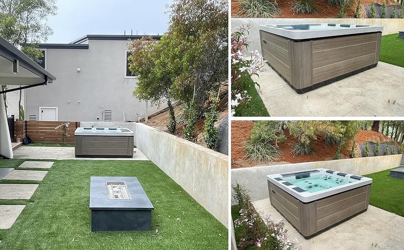 Comfort Hot Tubs - 6 Person Luxury Outdoor Portable Spa - 44 Jets - Above Ground Hot Tub