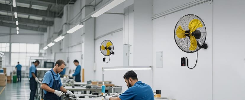 VENTISOL 20 Inch Wall Mount Fan Oscillating, High Velocity Industrial Wall Fan for Indoor, Commercial, Residential, Warehouse, Greenhouse, Workshop, Basement