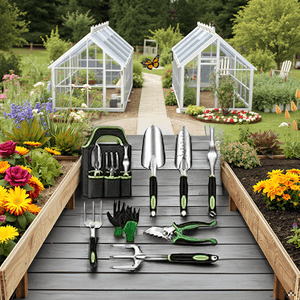 Gardening Tools.Gardening Hand Tools, Gardening Tools, 8 Piece Set Heavy Duty, Gardening Tools Set with Non Slip Rubber, with Garden Kit.