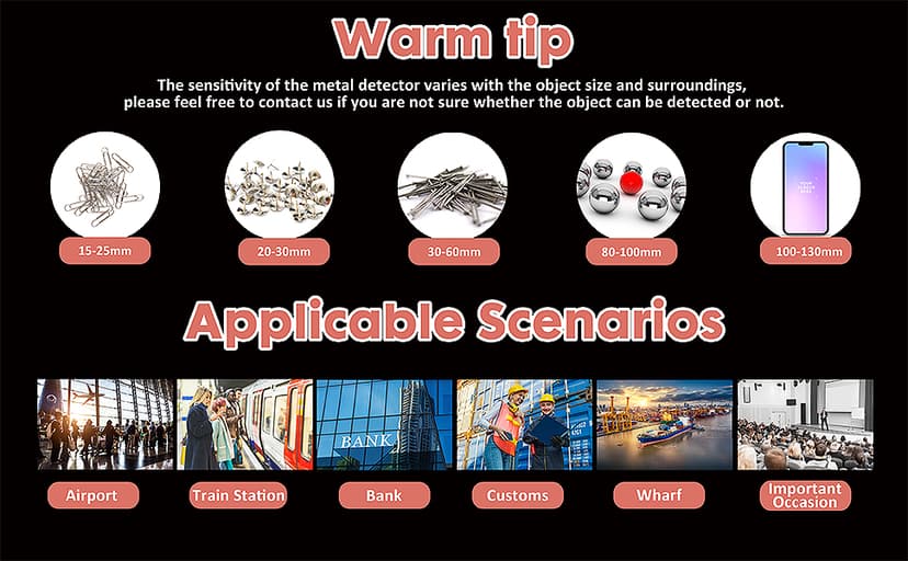 Metal Detector Wand Rechargeable,Nail Finder,Metal Detector Wand for Woodworking,Security Wand (with Built-in Battery, with Charging Line)