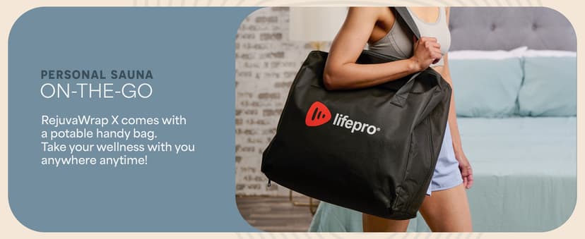 LifePro Infrared Sauna Blanket for Detox & Relaxation – Portable Far Infrared at Home Sauna for Detox, Muscle Tension Release, and Recovery – RejuvaWrap Series with Adjustable Heat Settings