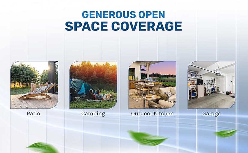 Hessaire MC37M Portable Evaporative Cooling Fan, Indoor/Outdoor High Temp Low Humidity Environments, 3100 CFM, 950 sq. ft., 3-Speed Fan, 59 dB, Gray