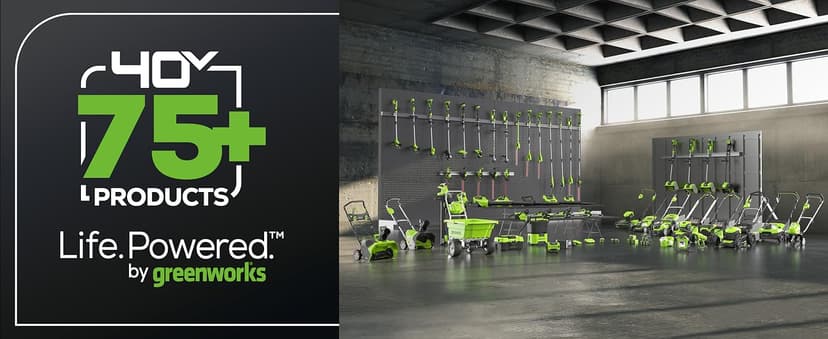 Greenworks 40V Cordless String Trimmer + Leaf Blower Combo Kit, 2.0Ah Battery and Charger Included