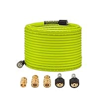 M MINGLE Replacement Pressure Washer Gun with Extension Wand, M22 15mm or M22 14mm Fitting, 5 Nozzle Tips, 40 Inch, 4000 PSI