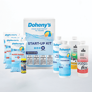 Doheny's Ultimate Pool Opening Start-Up Kit | Includes Metal Out, Algae Control, Clarifier & Super Shock | Prevents Stains, Rust & Scale | Free 10-Pack Test Strips | Pro-Grade Pool Chemicals