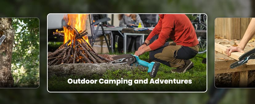 Seesii Mini Chainsaw Cordless 6-inch, Handheld Electric Power Chain Saw with 2 Batteries, for Tree Trimming Wood Cutting, Best Gifts for Dad, Husband