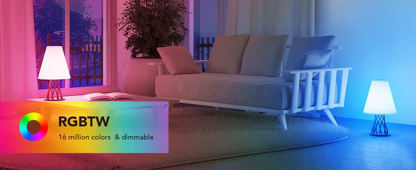 OREiN Matter Smart Light Bulb, BR30 Smart Light Bulbs 650LM 60W, Recessed Color Changing Bulbs RGBTW, Smart Flood Light Bulb Compatible with Alexa, Apple Home, Google Home, SmartThings, 4Pack