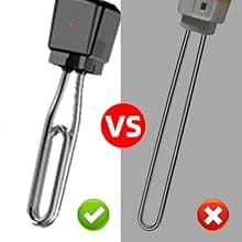 Immersion Water Heater,Pool Heater for Inflatable Pool, Portable Hot Tub Heater with Stainless Steel Protection Guard and LCD Digital Thermometer,Heat Water Fast in Small Pool,Bucket and Bathtub.