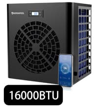 30,000 BTU Pool Heat Pump Up to 8000 Gallons, WIFI Capable, Pool Heater for Above Ground Pool, Smart Inverter, Electric Pool Heaters for Above and In Ground Pools and Spas